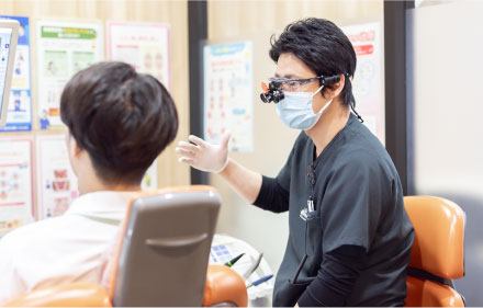 歯科医師のカウンセリング
